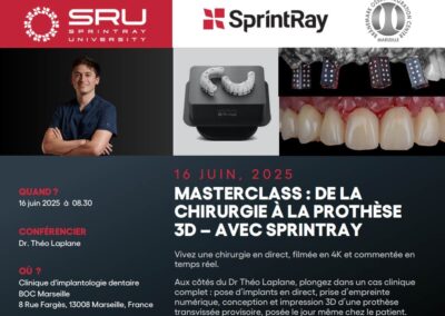 MASTERCLASS: DE LA CHIRURGIE À LA PROTHÈSE 3D – AVEC SPRINTRAY